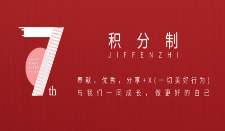 積分制7周年！來看看有哪些你想要的！